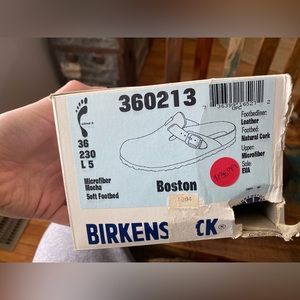 Birkenstock Boston, Mocha. Size 36.